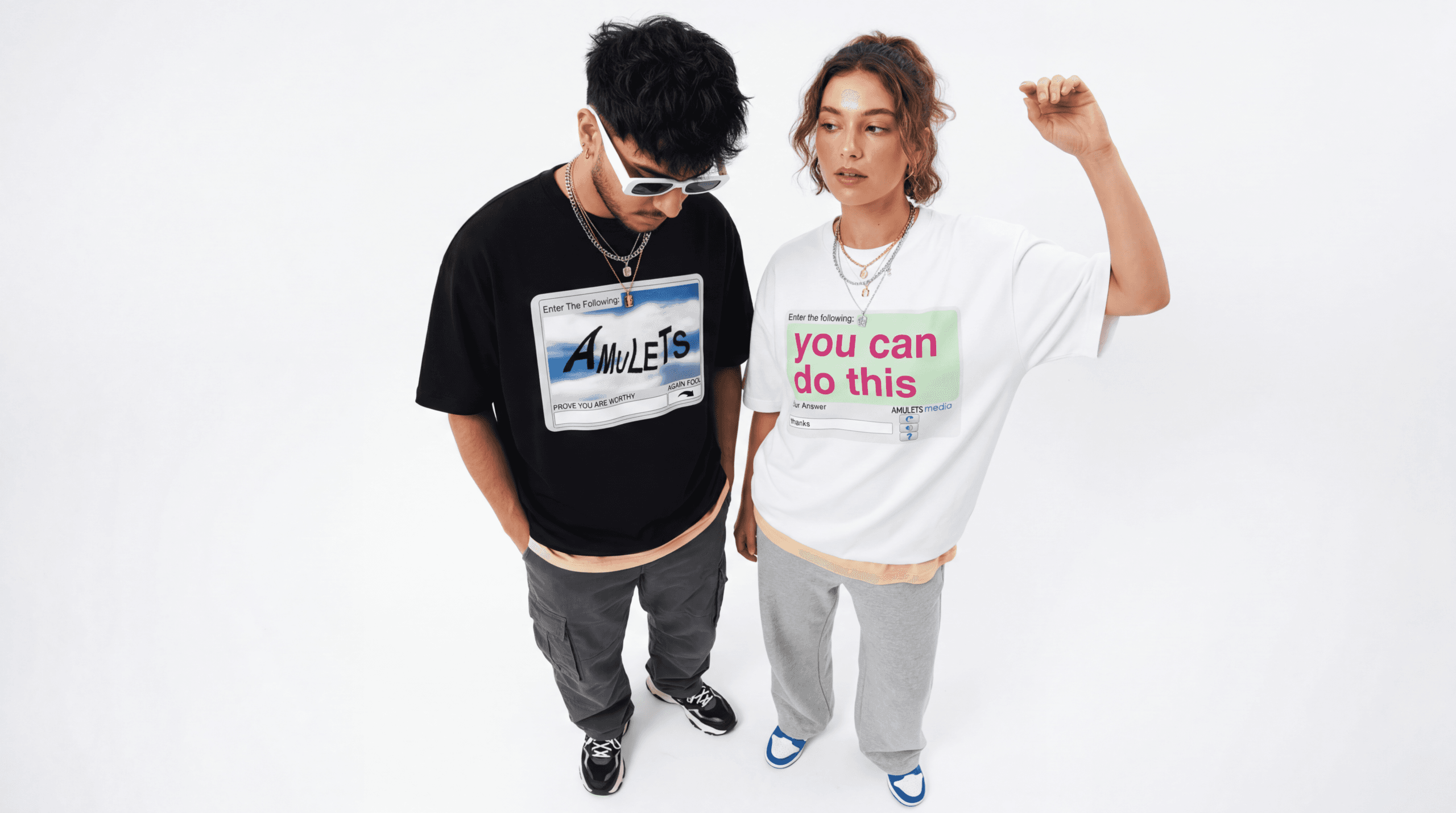 Unisex organ4c oversized high neck t-shirt